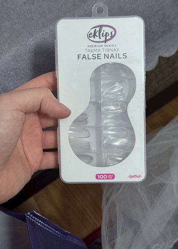 Eklips Premium Beyaz Takma Tırnak 100'lü - Görsel 5