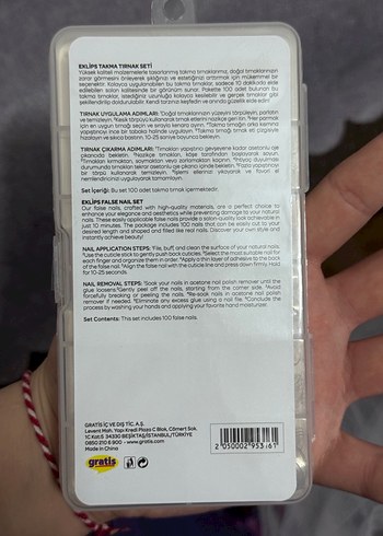 Eklips Premium Beyaz Takma Tırnak 100'lü - Görsel 4