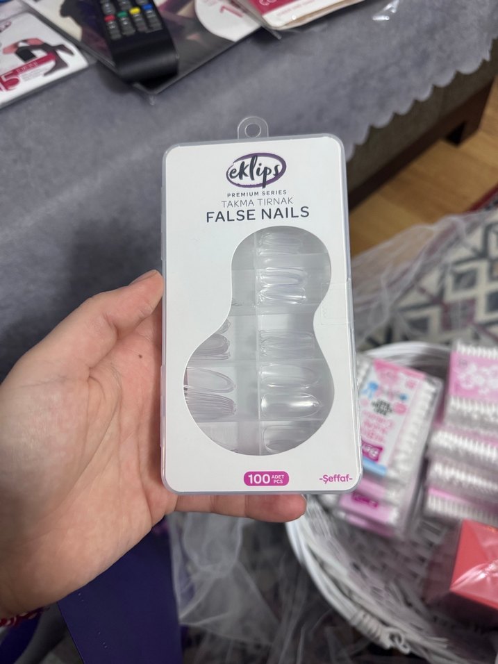 Eklips Premium Beyaz Takma Tırnak 100'lü - Görsel 2