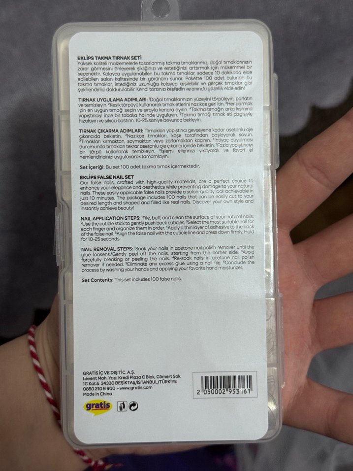 Eklips Premium Beyaz Takma Tırnak 100'lü - Görsel 4