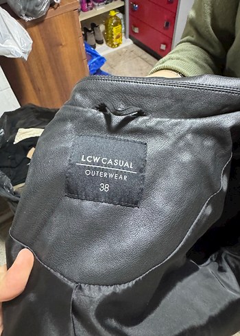 Siyah Deri Rock Punk Ceket - Görsel 8