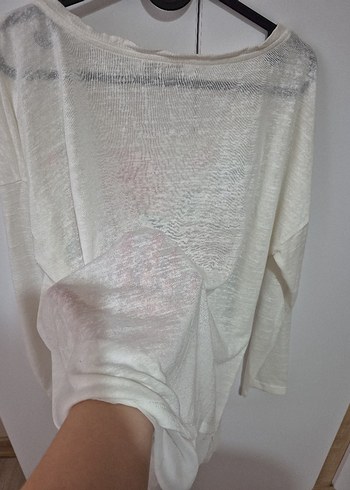 Uzun Kollu Çiçek Desenli Bohem Pamuklu Bluz - Görsel 7