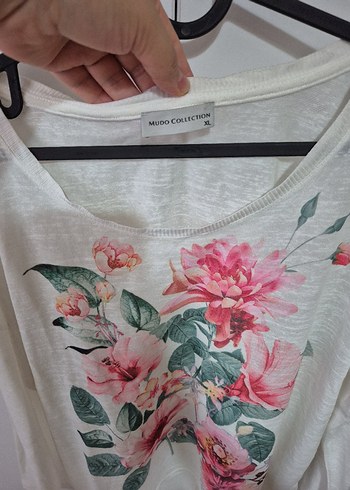 Uzun Kollu Çiçek Desenli Bohem Pamuklu Bluz - Görsel 3