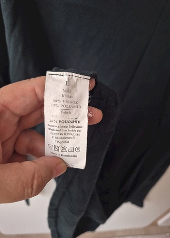 yeşil renkde Kadın pamuk Uzun Kollu Salaş Kazak - Görsel 7