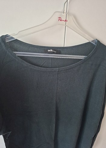 yeşil renkde Kadın pamuk Uzun Kollu Salaş Kazak - Görsel 3