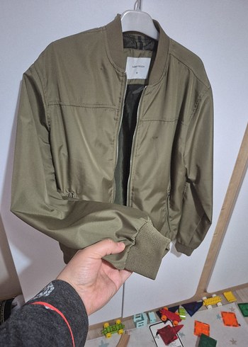 Haki renk Fermuarlı Erkek Ceket - Görsel 2