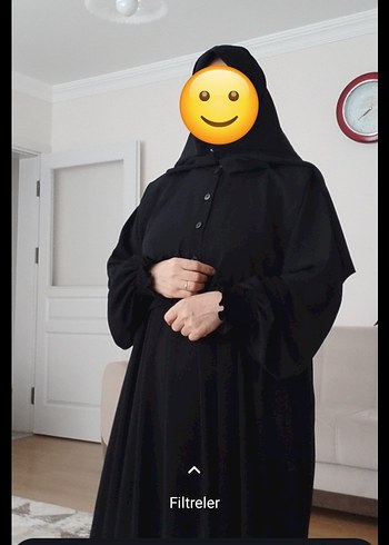 48 Beden siyah Renk Siyah Uzun Kollu Gömlekli Kadın Elbise