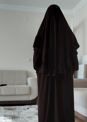 s Beden Kahverengi Uzun Fırfırlı sufle