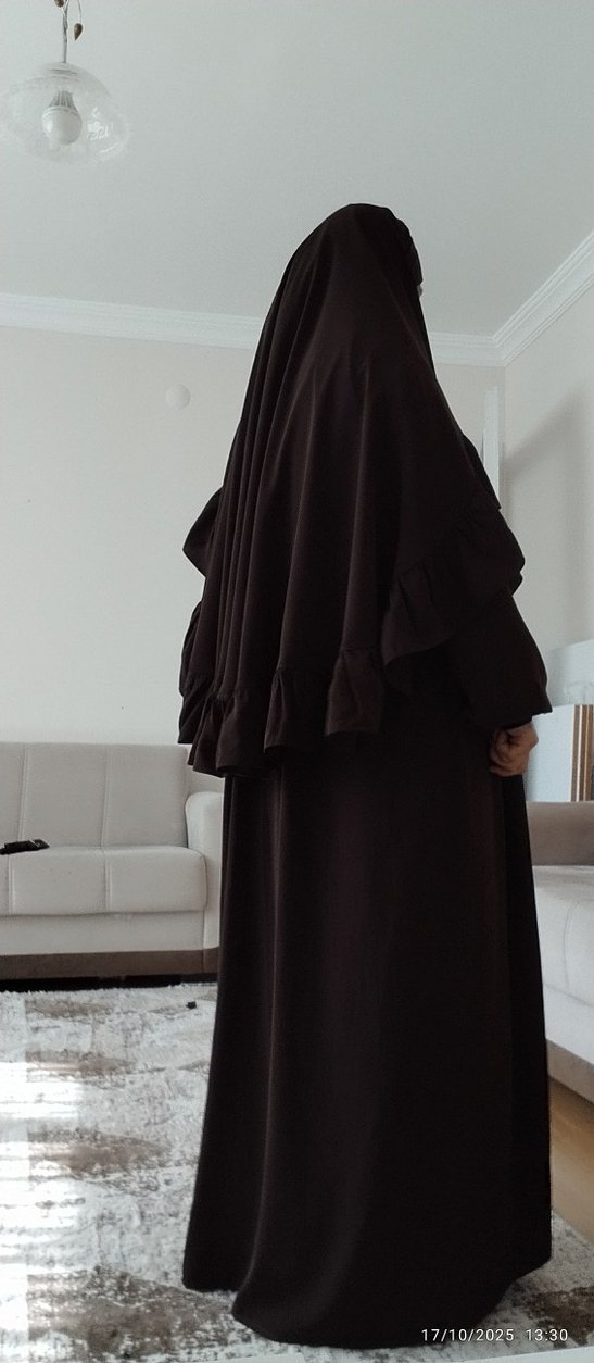 Kahverengi Uzun Fırfırlı sufle - Görsel 2