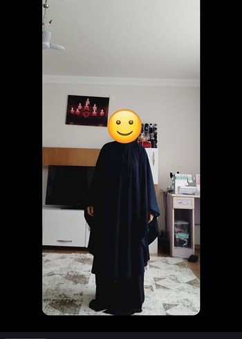 Uzun Siyah Gotik Kadın panço - Görsel 5