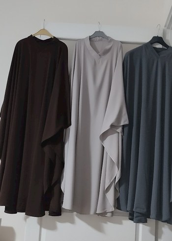 Gri Uzun Kollu Kadın Panço - Görsel 5