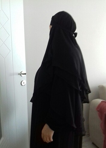 3 katlı khimar şifon