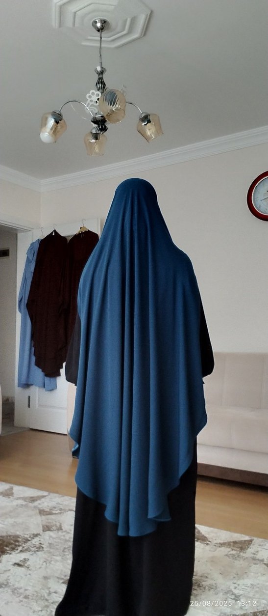 sufle ferace elbise - Görsel 3