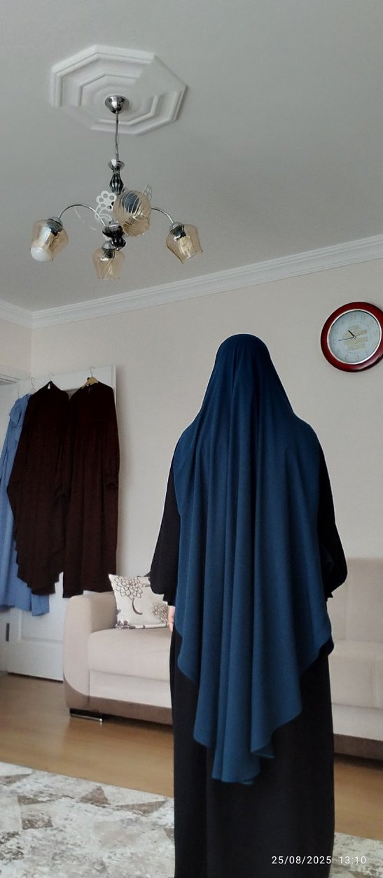 sufle ferace elbise - Görsel 5