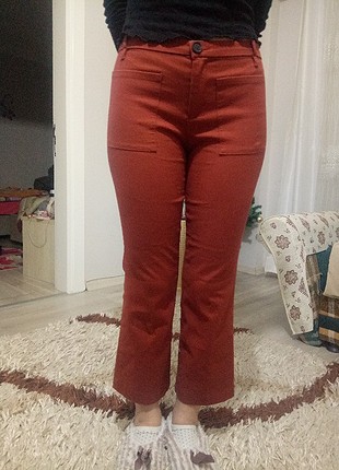 34 Beden bordo Renk mango pantolon