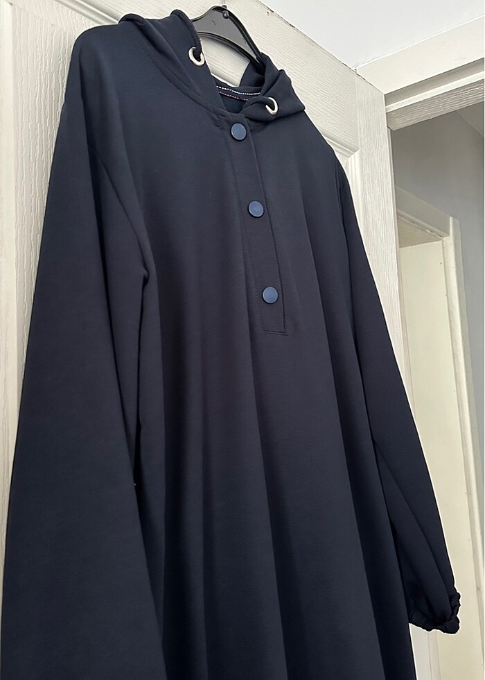 kapsonlu 100 cm ıkı ıplık tunık - Görsel 2