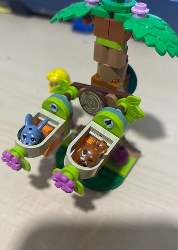 Renkli LEGO Palmiye Ağacı ve Hayvan Figürleri - Görsel 2
