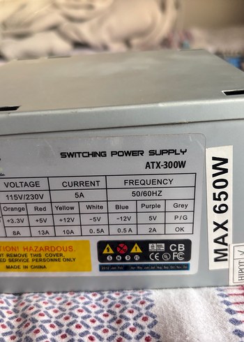 Gri Bilgisayar Güç Kaynağı Ünitesi - Görsel 2