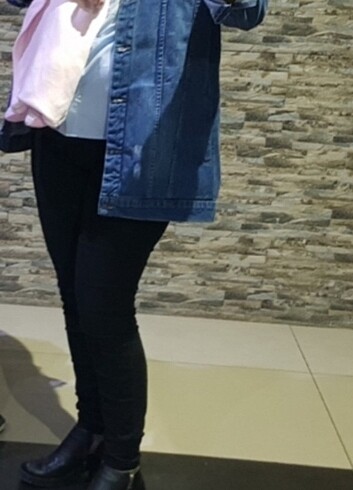 Diğer Oversize kot ceket