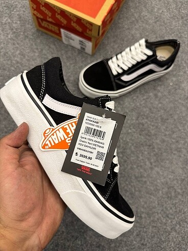 36 Beden siyah Renk PLATFORM TABAN VANS