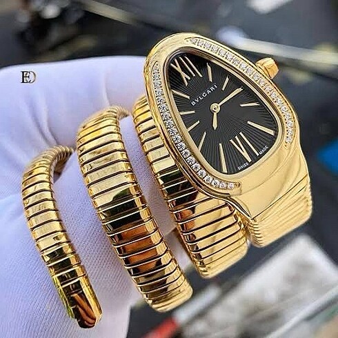  Beden Bvlgari Yılan Kordon Saat