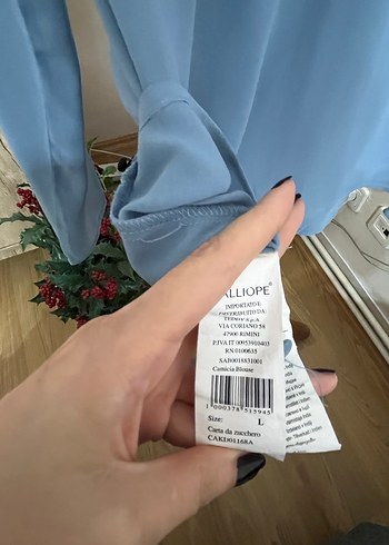 Mavi Kadın Uzun Kollu Uzun Gömlek - Görsel 7