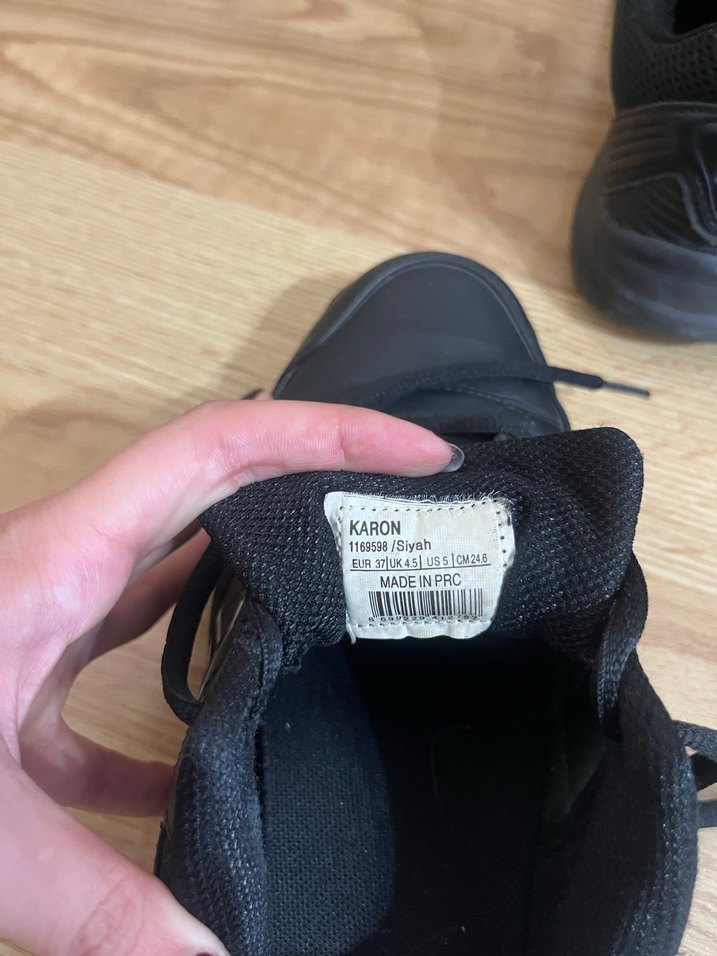 Kinetix Siyah Spor Ayakkabı - Görsel 4