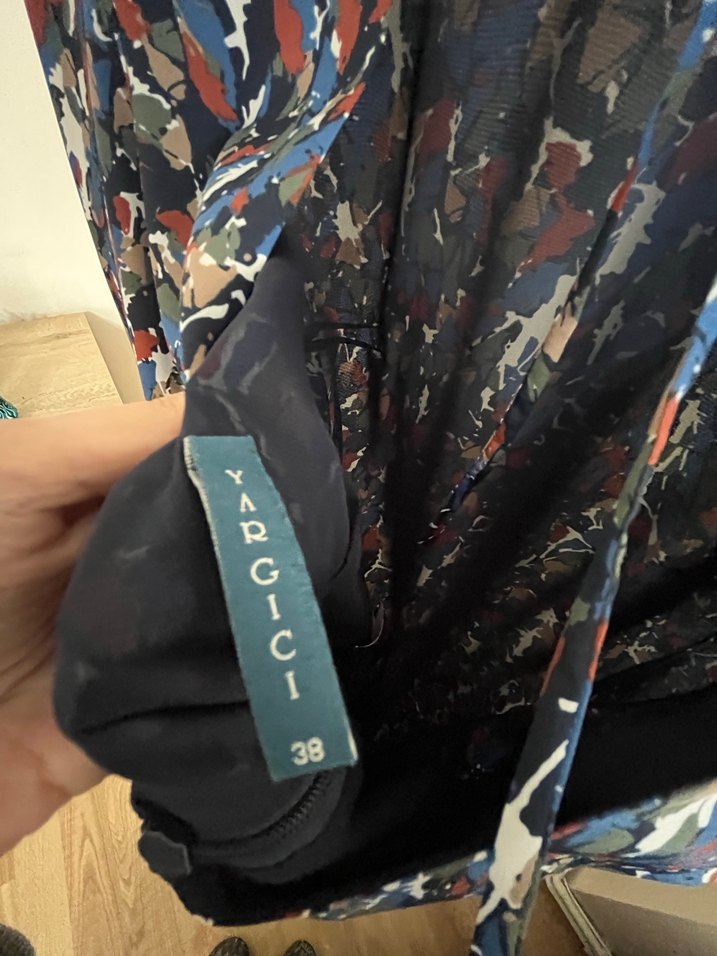 Yargıcı Çok Renkli Elbise - Görsel 4