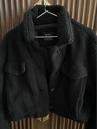 l Beden siyah Renk bershka trucker mont