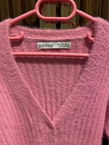s Beden pembe Renk bershka pembe yumoş hırka