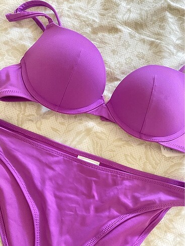 H&M hm push up mor bikini takımı