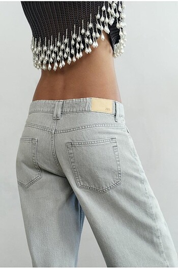 m Beden gri Renk TRF ZARA REGULAR LENGTH JEAN