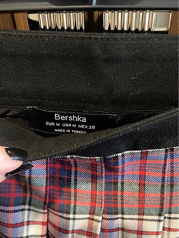 Bershka pileli liseli eteği y2k bershka