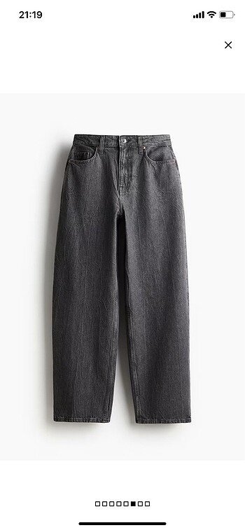 hm high baggy jean