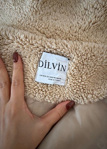 dilvin suni kürk bej - Görsel 2