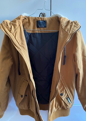 bershka hardal mont - Görsel 5