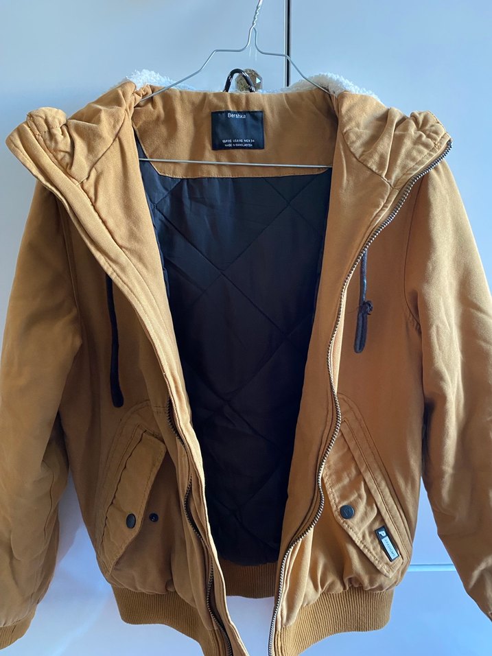 bershka hardal mont - Görsel 5