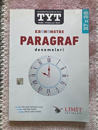 Kronometre paragraf denemeleri, limit yayınları