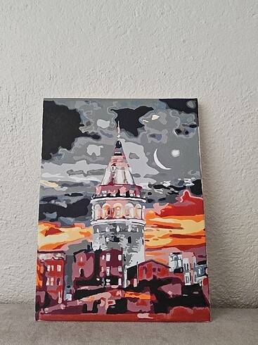 İstanbul Galata kulesi tuval tablo