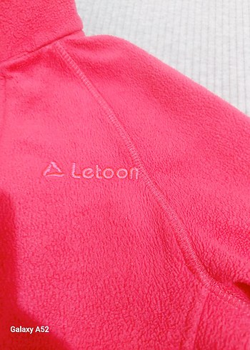 Kız Çocuk Pembe Fermuarlı Polar Ceket - Görsel 2