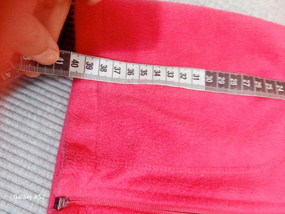 Kız Çocuk Pembe Fermuarlı Polar Ceket - Görsel 4