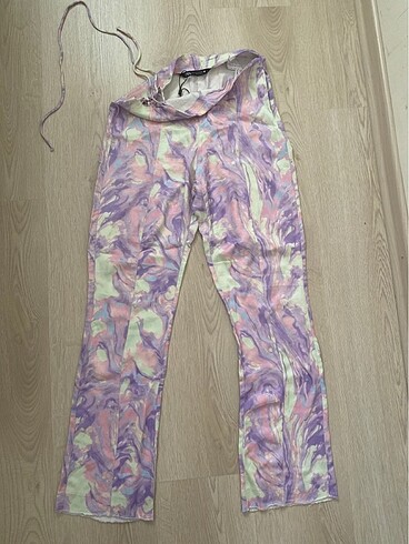 Zara saten pantolon