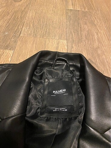 Pull and Bear deri blazer
