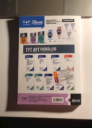 Son 10 Yıl AYT Çıkmış Soruları Çap yayınları