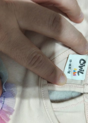 Civil Kız Çocuk Pastel Renkli Tie-Dye Elbise