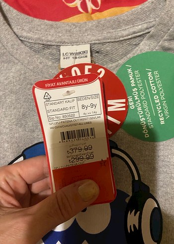 LC Waikiki Erkek Çocuk Gri Uzun Kollu Pamuklu Pijama Takımı