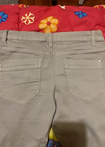 C&A Gri Kadın Midi Kumaş Pantolon