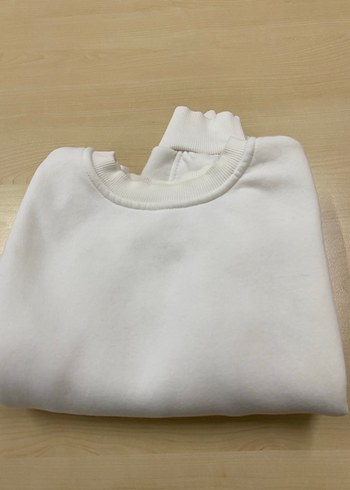 Bianco Lucci Nakışlı Beyaz Kadın Sweatshirt - Görsel 3