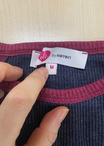 Kırmızı-Koyu Gri Baskılı kadın sweat - Görsel 2