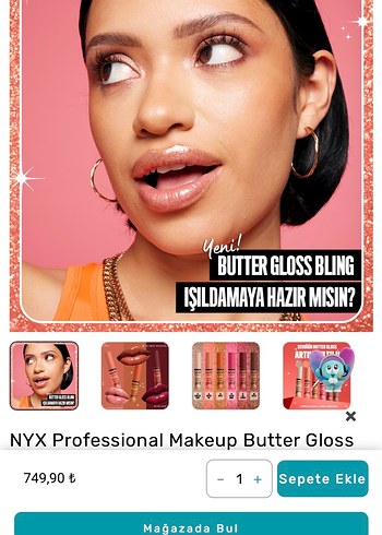 NYX Butter Gloss Bling Işıltılı Dudak Parlatıcısı Hustla - Görsel 2